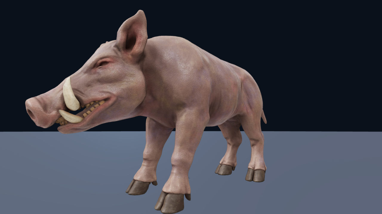 Wild Boar – Realistic Forest Animal 3D Model